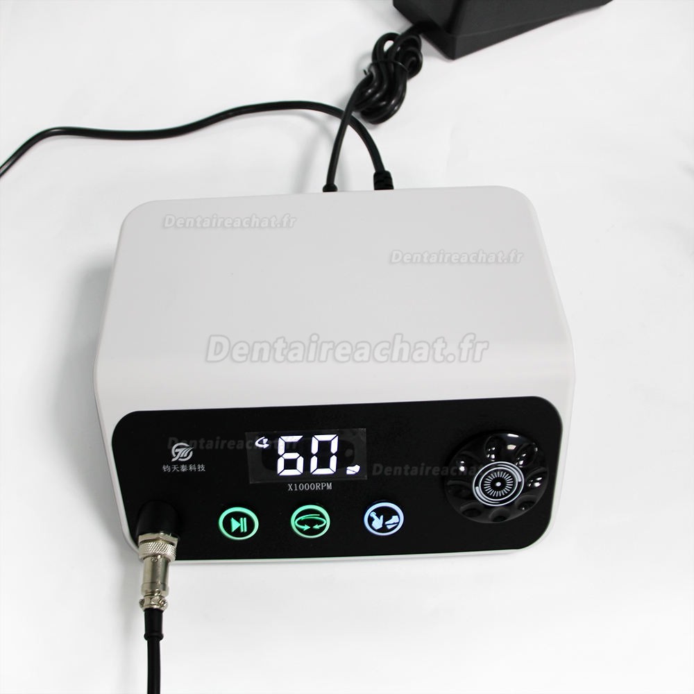 Micromoteur brushless dentaire TJJ HP88 avec pièce à main de 60000 tr/min et commande au pied